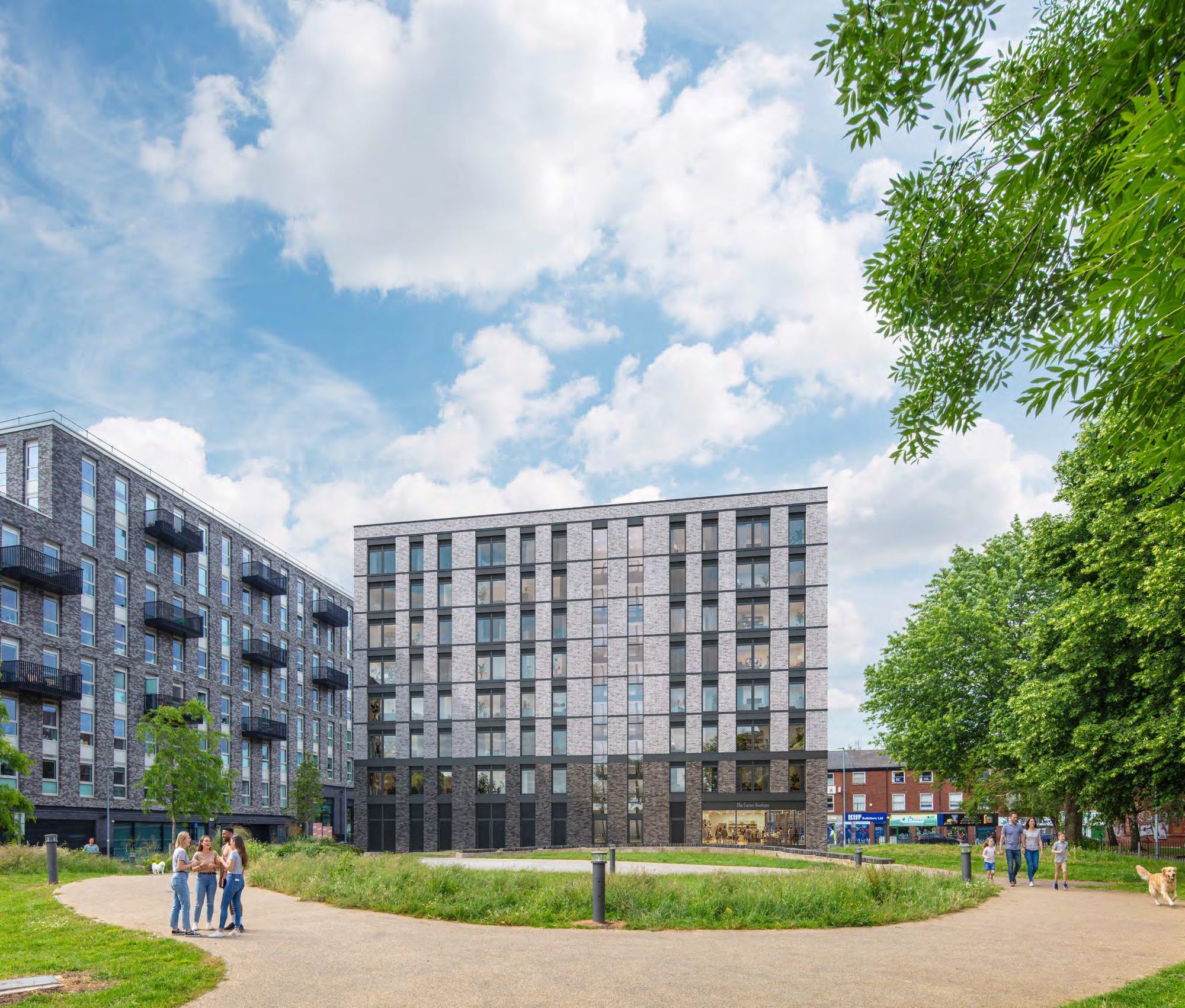 Islington Parkside from the park